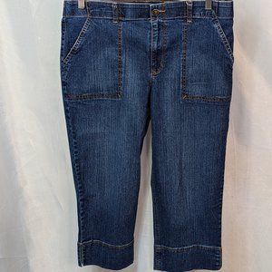 Gloria Vanderbilt Denim Capri Pants Blue Size 14